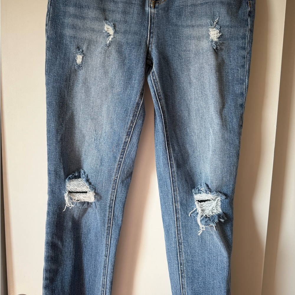 Pinkblush High Rise Blue Distressed Jeans - Picture 6 of 10